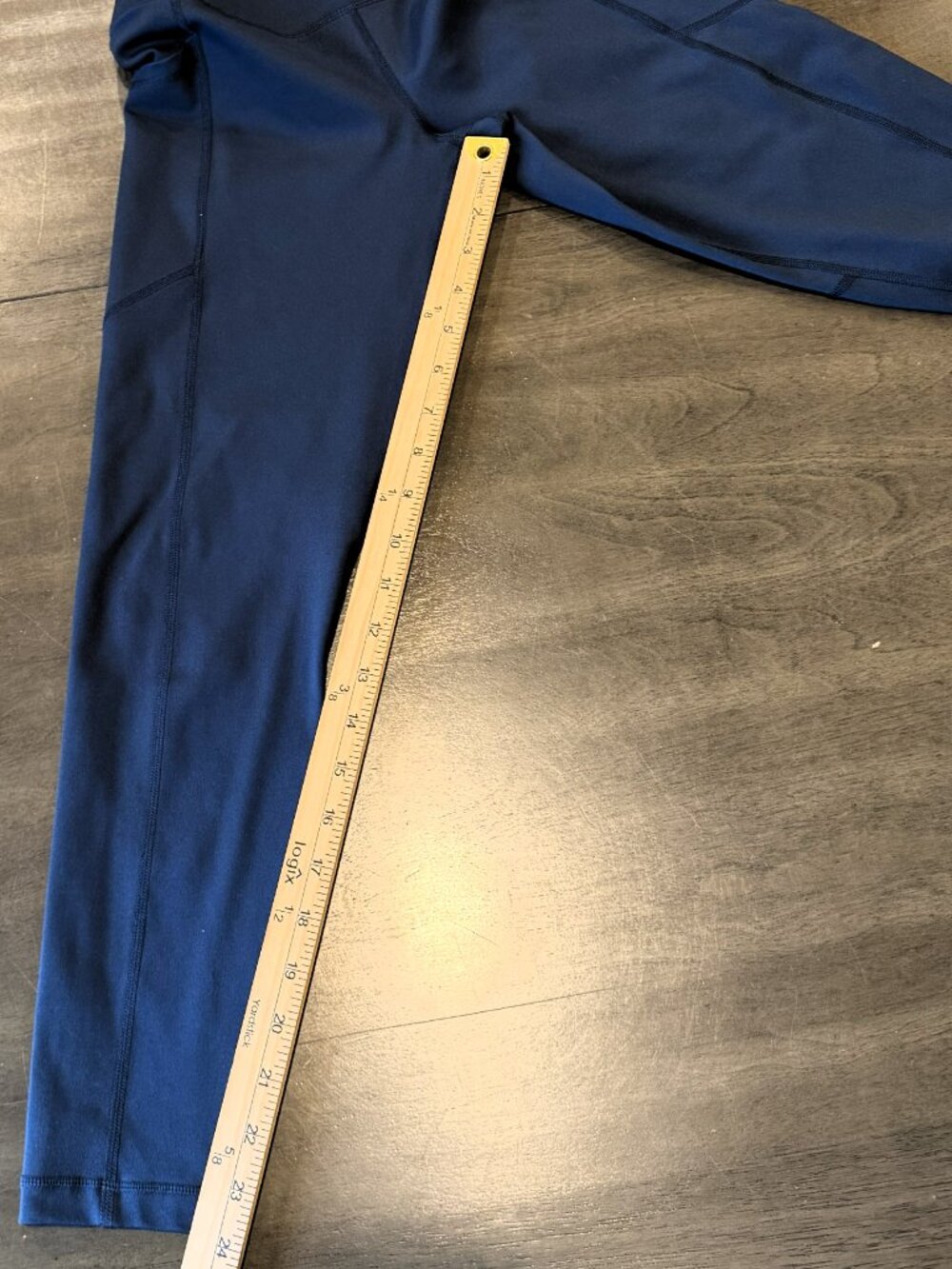 Yogalicious Lux Women's Small Navy Yoga Pants Athletic Leggings with Pockets - Picture 3 of 7